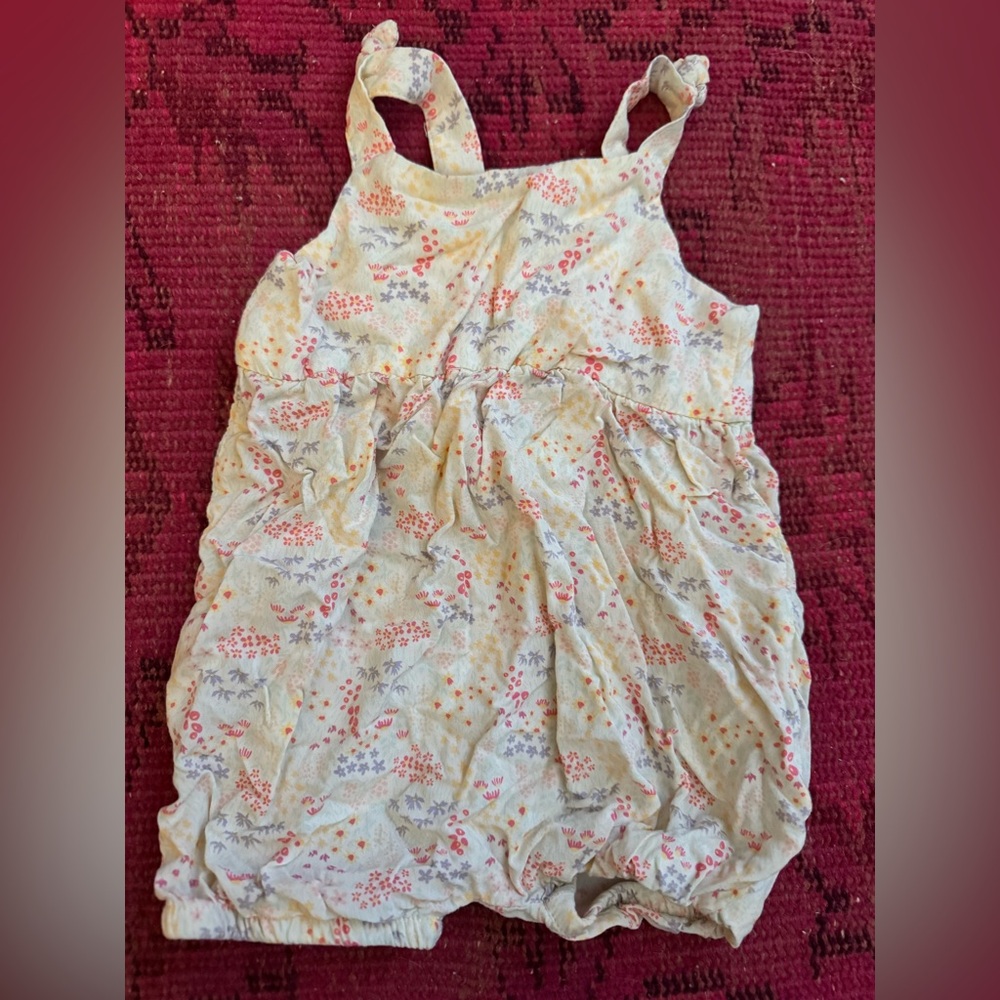 Floral Print Kids Romper
